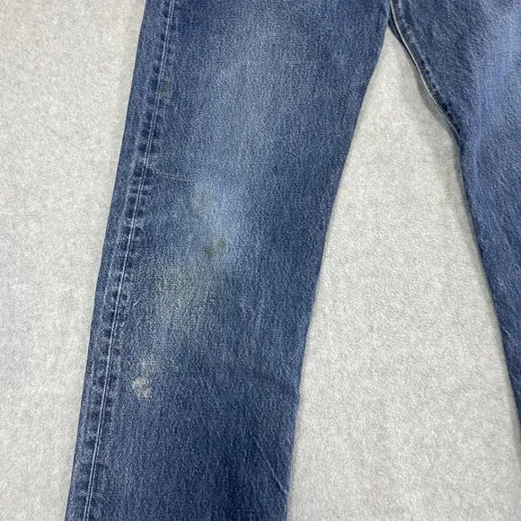 Vintage Levis 501 Jeans Mens 32x33 Blue Button Fly Denim Pants (Tag35x36) - Picture 2 of 16